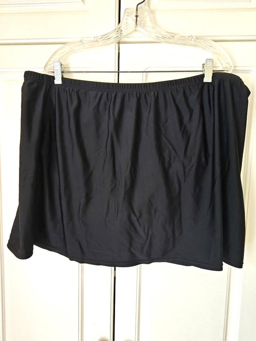 Croft & Barrow Women's Black Bathing Suit Skirt, Size 22W, New